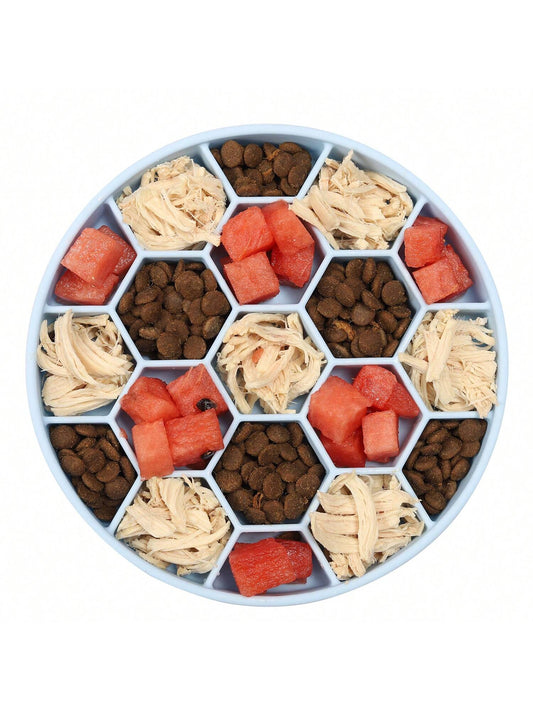 Food-Grade Silicone Honeycomb Slow Feeder Bowl