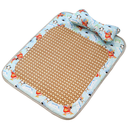 Summer Pet Cooling Mat With Removable Pillow