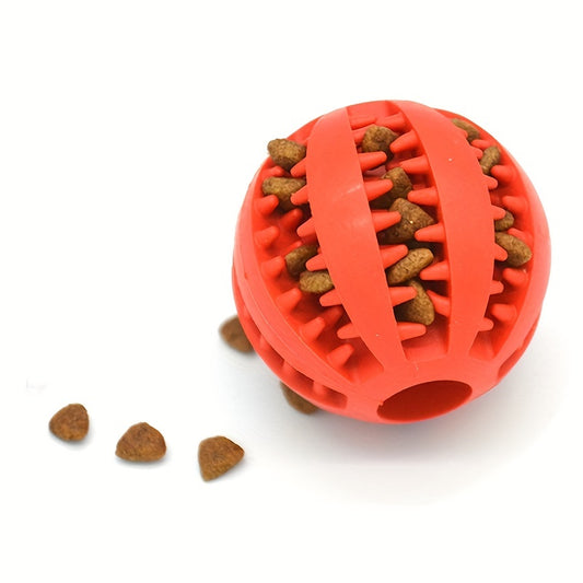 Dog Rubber Treat Dispensing Toy Ball